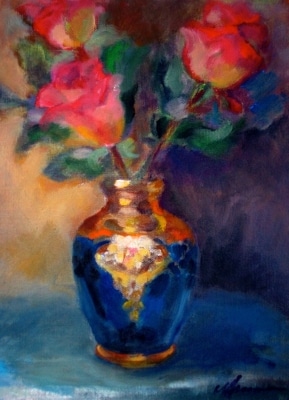 Roses,Venetian Vase
