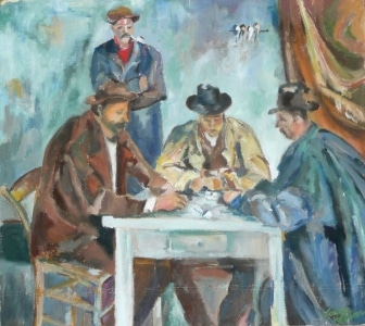 The Card Players, after Cezanne