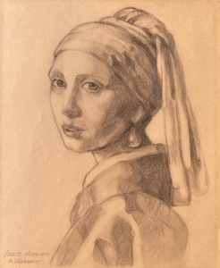 after Vermeer Girl With A Pearl Earring